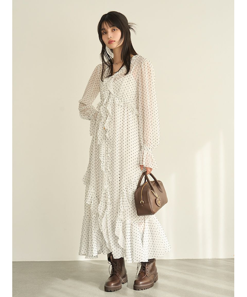 フリルガウンピース