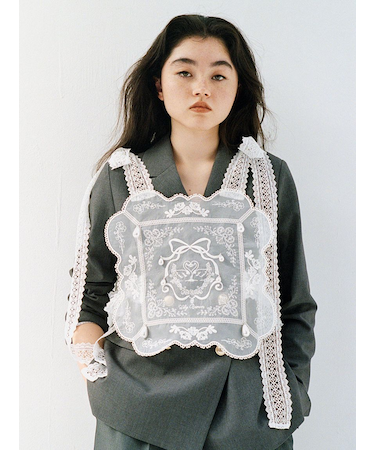 [L.B CANDY STOCK]ビジューエプロン