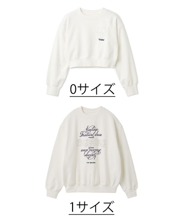 【LILY BROWN×Hearts2Hearts】コラボレーションビジューロゴスウェット
