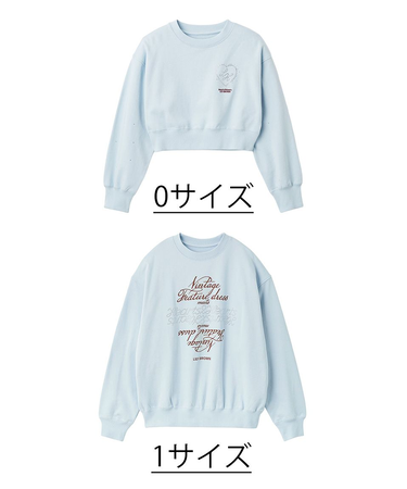 【LILY BROWN×Hearts2Hearts】コラボレーションビジューロゴスウェット