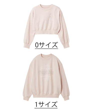 【LILY BROWN×Hearts2Hearts】コラボレーションビジューロゴスウェット