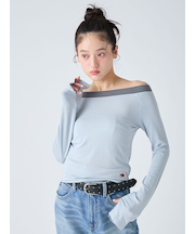 【LILY BROWN Lingerie×FRUIT OF THE LOOM】2wayオフショルダートップス