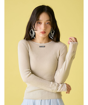 シアーレイヤードラメリブトップ