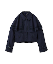 2wayエンブロイダリーケープコート