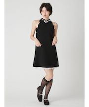 [L.B CANDY STOCK]リボンビジュースカラップミニワンピース