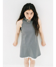 [L.B CANDY STOCK]リボンビジュースカラップミニワンピース