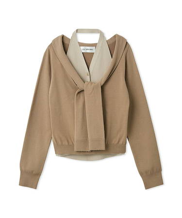 レイヤードディテールニットセット