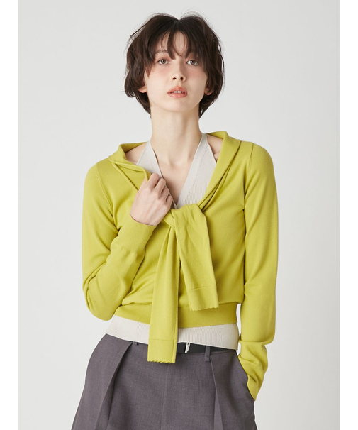 レイヤードディテールニットセット