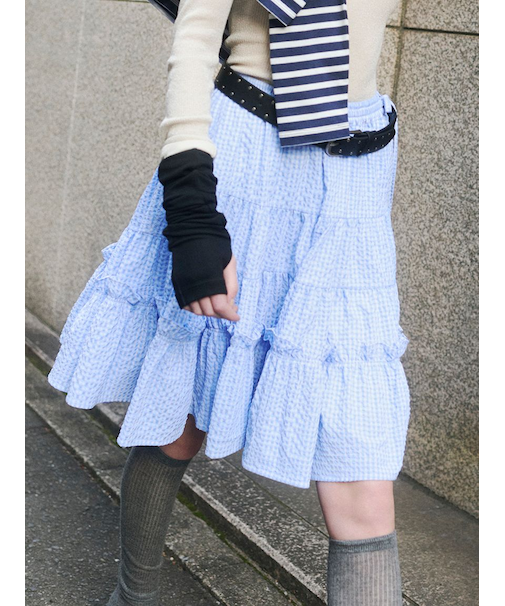 2wayティアードスカート