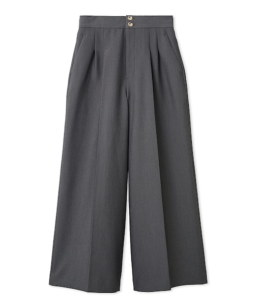 オーナメント釦2タックパンツ
