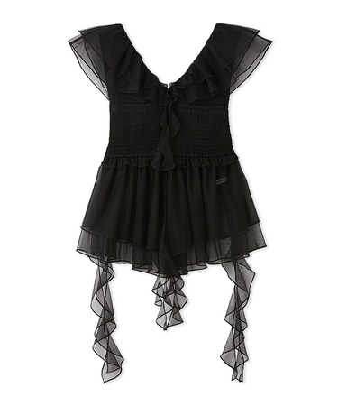 パピヨンチュールフリルトップス