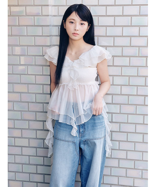 パピヨンチュールフリルトップス