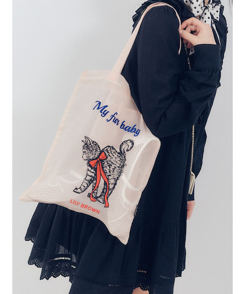 CAT刺繍シアートート｜リリーブラウンの通販｜&mall（アンドモール