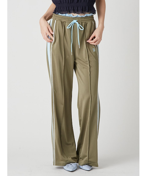 ピコレースフレアトラックパンツ