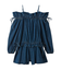 デコルテフリルミニロンパース
