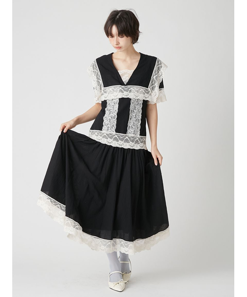 セーラーレーストリムワンピース