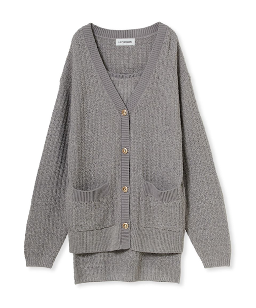 ツイーディーカーデセットミニワンピース