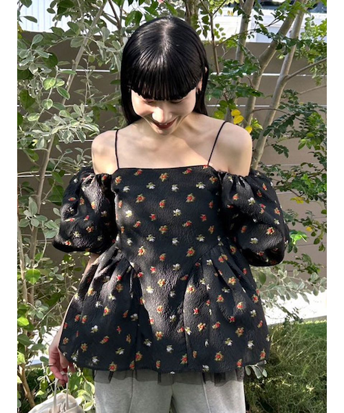 3way ペプラムトップス｜リリーブラウンの通販｜&mall（アンドモール