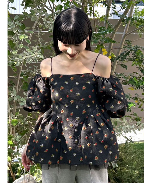 3way ペプラムトップス