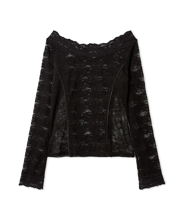 オフショルダーレーストップス