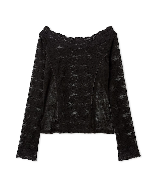 オフショルダーレーストップス