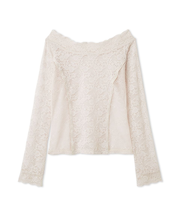 オフショルダーレーストップス