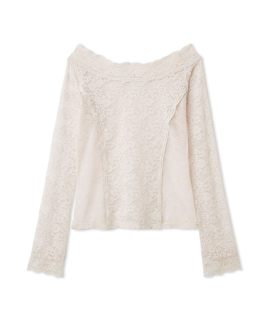 オフショルダーレーストップス