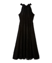 【WEB限定00サイズ】アメリカンスリーブフリンジジャガードワンピース