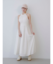 【WEB限定00サイズ】アメリカンスリーブフリンジジャガードワンピース