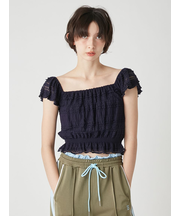 2wayシャーリングトップス