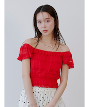 2wayシャーリングトップス