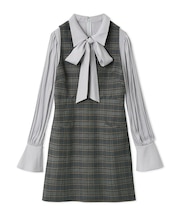 シャツドッキングミニワンピース