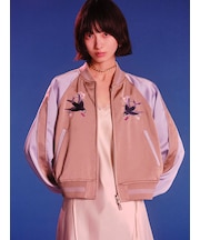 【LILY BROWN×KEITA MARUYAMA】yozakuraスカジャン(サテンリバーシブル)