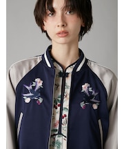 【LILY BROWN×KEITA MARUYAMA】yozakuraスカジャン(サテンリバーシブル)