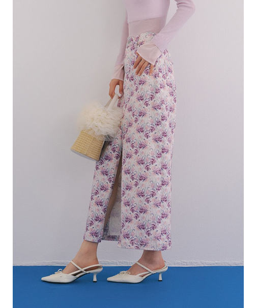 デニムロングスカート