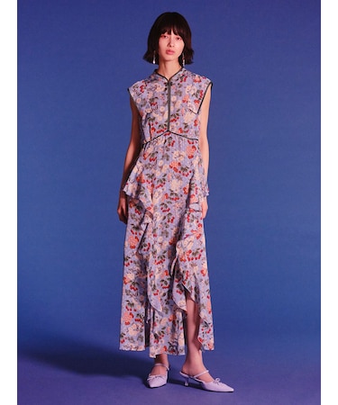 【LILY BROWN×KEITA MARUYAMA】ボタニカルチェリー柄ワンピース