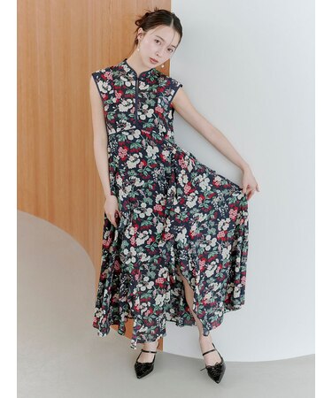 【LILY BROWN×KEITA MARUYAMA】ボタニカルチェリー柄ワンピース