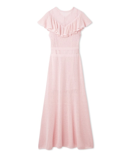 クロシェレーシーニットワンピース