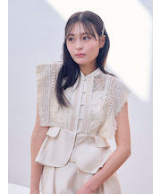 スイッチングレースブラウス