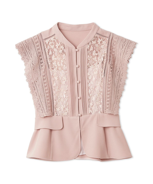 スイッチングレースブラウス