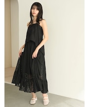 コットンレースワンピース