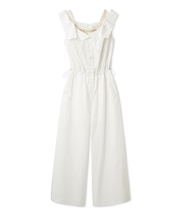 サテンキャミレイヤードオフショルコンビネゾン