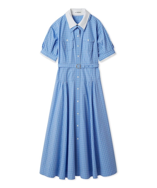 ポケットディティールシャツワンピ