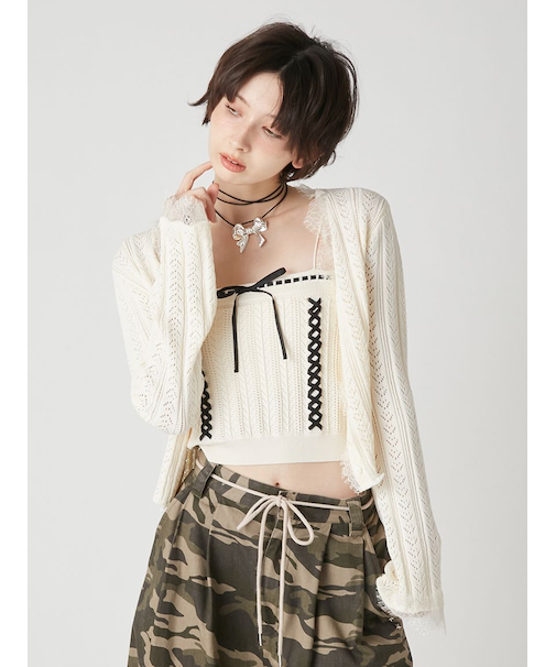 レースアップアンサンブル