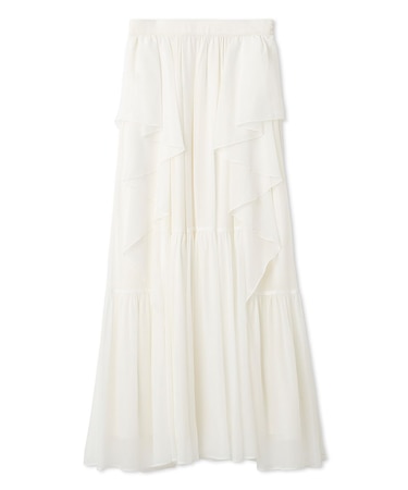 シアーカスケードボリュームスカート