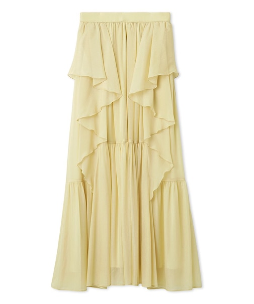 シアーカスケードボリュームスカート