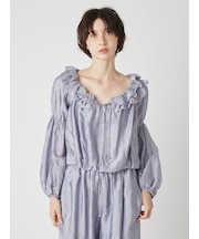 エアリーダブルフリルブラウス