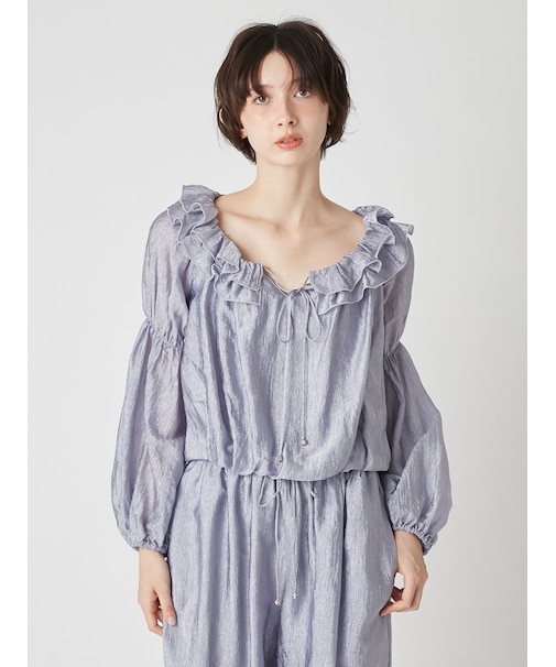 エアリーダブルフリルブラウス