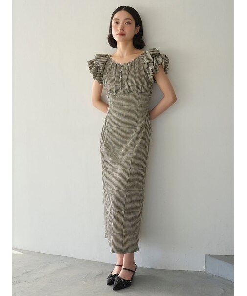 2wayダブルスリーブカットワンピース