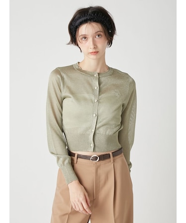 シアーニットカーディガン